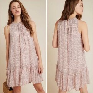 Anthropologie Natalie Flounced Tunic Dress